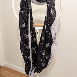 Infinity circle floral scarf